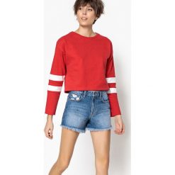 Bluzy damskie: Dwukolorowa bluza sportowa
