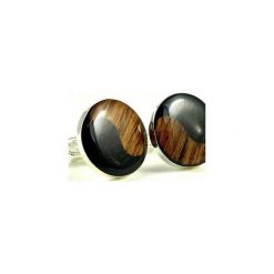 SPINKI do mankietów Drewno - SIMPLY YIN YANG - BLACK. Niebieskie spinki do mankietów męskie Drobiny czasu. Za 129,00 zł.