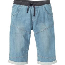 Długie bermudy dżinsowe Loose Fit bonprix jasnoniebieski "bleached used". Niebieskie jeansy męskie bonprix, m, bez wzorów, z jeansu, długie. Za 109,99 zł.