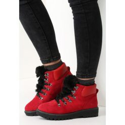 Czerwone Traperki Stand By Designer. Czerwone buty zimowe damskie vices. Za 99,99 zł.