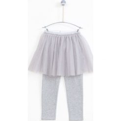 Lemon Explore - Legginsy dziecięce ze spódniczką 86-116 cm. Szare spodnie dziewczęce LEMON explore, bez wzorów, z bawełny. W wyprzedaży za 49,90 zł.