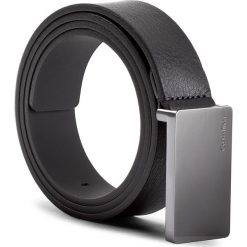 Paski męskie: Pasek Męski CALVIN KLEIN BLACK LABEL – Plaque Belt 3.0 K50K503714 001