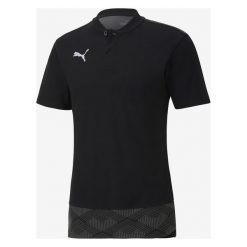Puma Teamfinal 21 Casuals Polo Koszulka Czarny. Czarne podkoszulki męskie Puma, xxl, z haftami, z bawełny, polo, bez rękawów. Za 206,95 zł.