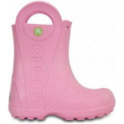 Buciki niemowlęce chłopięce: Crocs Buty Dziecęce Handle It Rain Boot 25,5 Różowe