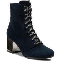 Buty zimowe damskie: Botki BALDOWSKI – W00207-1453-003 Zamsz Granat Top Blue