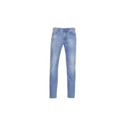 Jeansy slim fit Diesel THOMMER. Niebieskie jeansy męskie Diesel, m, bez wzorów. Za 495,20 zł.