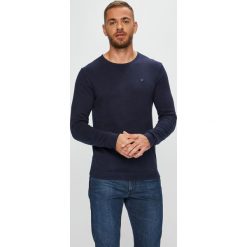 Tommy Jeans - Sweter. Niebieskie swetry męskie Tommy Jeans, s, bez wzorów, z elastanu, z okrągłym kołnierzem, bez kaptura. W wyprzedaży za 279,90 zł.