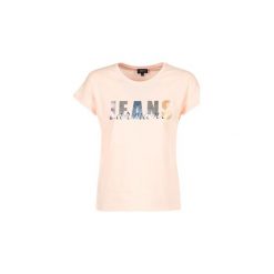 T-shirty z krótkim rękawem Armani jeans KREKOLA. Czerwone t-shirty damskie marki Armani Jeans, z jeansu. Za 367,20 zł.