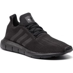 Buty adidas - Swift Run AQ0863 CblackCblack/Ftwwht. Czarne buty sportowe męskie Adidas, z tworzywa sztucznego, bez zapięcia. W wyprzedaży za 249,00 zł.