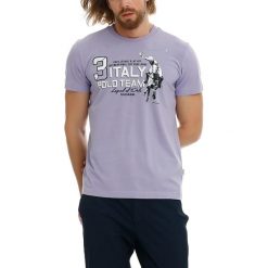 T-shirty męskie z nadrukiem: T-shirt w kolorze lawendowym