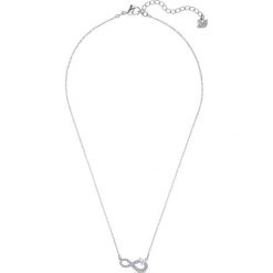 Swarovski - Naszyjnik i kolczyki Infinity. Szare kolczyki damskie Swarovski, z kryształem, metalowe. Za 549,90 zł.