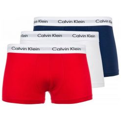 Calvin Klein 3-Pack Bokserki Męskie Xl Wielokolorowy. Czerwone bokserki męskie marki Calvin Klein. Za 189,00 zł.