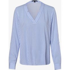 Comma - Bluzka damska, niebieski. Niebieskie bluzki sportowe damskie comma, w paski, bez kołnierzyka, bez rękawów, bez kaptura. Za 279,95 zł.