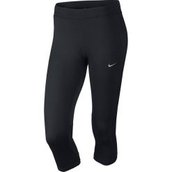 Legginsy do biegania damskie 3/4 NIKE DRI-FIT ESSENTIAL CAPRI / 645603-010 - NIKE DRI-FIT ESSENTIAL CAPRI. Czarne legginsy sportowe damskie Nike. Za 79,00 zł.