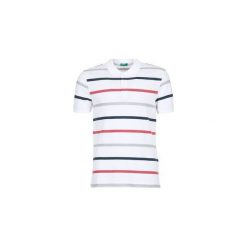Koszulki polo z krótkim rękawem Benetton MALOLI. Białe koszulki męskie Benetton, s, bez wzorów, z krótkim rękawem. Za 90,30 zł.