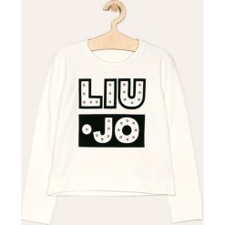 Liu Jo - Bluza dziecięca 128-170 cm. Czarne bluzy dziewczęce Liu Jo, z aplikacjami, z elastanu, bez rękawów, bez kaptura. W wyprzedaży za 269,90 zł.