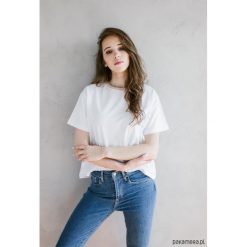 T-shirt Classic White. Białe t-shirty damskie Pakamera, bez wzorów, z elastanu, bez kołnierzyka. Za 129,00 zł.