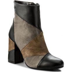 Buty zimowe damskie: Botki MACCIONI - 579 Brązowy