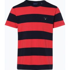 Gant - T-shirt męski, czerwony. Czerwone t-shirty męskie GANT, s, bez wzorów, bez kołnierzyka. Za 179,95 zł.