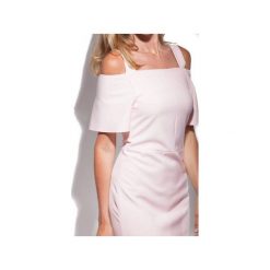 Sukienka Sophie z falbankami pastelowy róż. Czerwone sukienki balowe DOROTHÉ, na spotkanie biznesowe, m, z wiskozy, z falbankami. Za 479,20 zł.