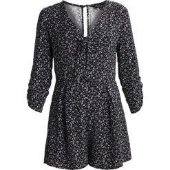 Kombinezony damskie: Miss Selfridge MONO DITSY TIE PLAYSUIT Kombinezon black