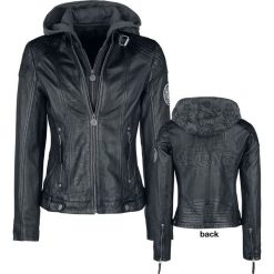 Supernatural Join The Hunt Kurtka skórzana damska czarny. Czarne kurtki damskie Supernatural, s, z aplikacjami, z kapturem. Za 812,90 zł.