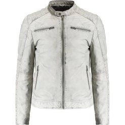 Kurtki męskie bomber: Goosecraft Kurtka skórzana stone grey