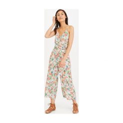 Kombinezon damski. Kombinezony damskie Promod, na co dzień, na lato, bez wzorów, z tkaniny, eleganckie, bez kołnierzyka, bez rękawów, długie. Za 84,50 zł.