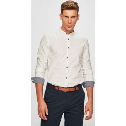 Tom Tailor Denim - Koszula. Białe koszule męskie TOM TAILOR DENIM, xl, bez wzorów, z bawełny, ze stójką, z długim rękawem. W wyprzedaży za 99,90 zł.