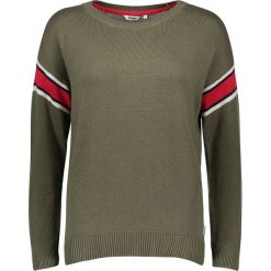 Swetry oversize damskie: Sweter w kolorze khaki