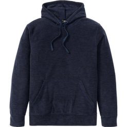 Bluza z polaru z kapturem bonprix ciemnoniebieski melanż. Niebieskie bluzy męskie bonprix, s, bez wzorów, z polaru, z kapturem, bez rękawów, z kapturem. Za 99,99 zł.