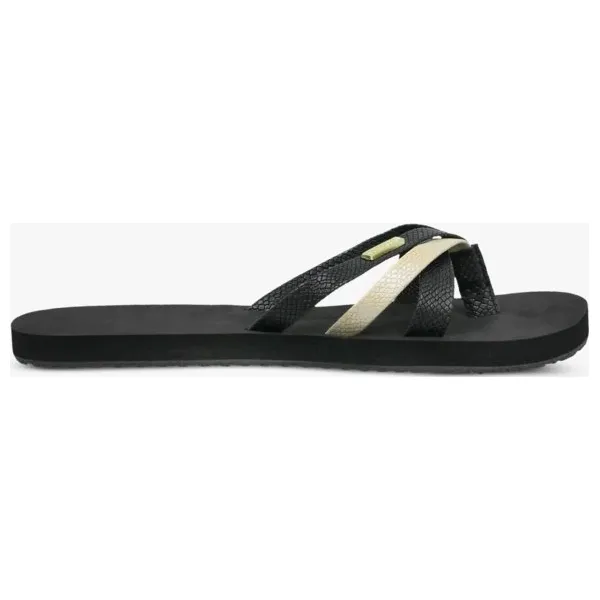 Symbiosis Lucia Japonki buty damskie, czarny, rozmiar 6. Czarne klapki damskie Symbiosis, w paski, ze skóry, na niskim obcasie. W wyprzedaży za 33,99 zł.