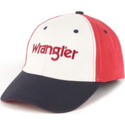 Wrangler Colorblock Czapka z daszkiem Czerwony Biały. Czerwone czapki męskie Wrangler, z haftami, z bawełny. Za 163,95 zł.