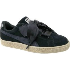 Puma Basket Heart Metallic Safari 364083-03 38 Czarne. Czarne buty sportowe damskie Puma, bez wzorów, ze skóry, sportowe. W wyprzedaży za 239,99 zł.