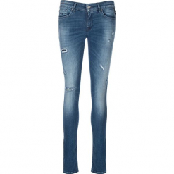 Dżinsy "Luz" - Skinny fit - w kolorze niebieskim. Niebieskie rurki damskie Denim Special, l. W wyprzedaży za 232,95 zł.