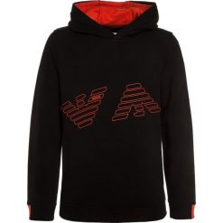 Bluzy chłopięce: Armani Junior MIT LOGO Bluza z kapturem nero