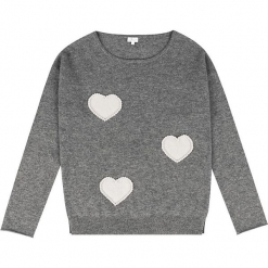 Sweter kaszmirowy w kolorze szarym. Szare swetry klasyczne damskie marki Ateliers de la Maille, z kaszmiru, z dekoltem w łódkę. W wyprzedaży za 545,95 zł.