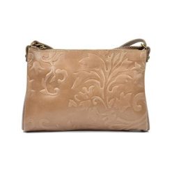Torebki klasyczne damskie: Skórzana torebka w kolorze fango – (S)24 x (W)18 x (G)2 cm