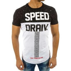 T-shirty męskie z nadrukiem: T-shirt męski z nadrukiem czarny (rx2196)