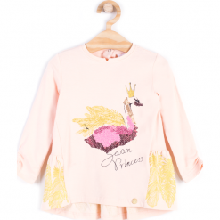 Koszulka. Czerwone bluzki dziewczęce bawełniane SWAN PRINCESS. Za 29,90 zł.