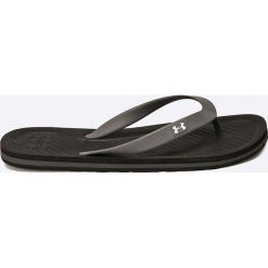Under Armour - Japonki. Czarne kapcie męskie Under Armour, z materiału. W wyprzedaży za 79,90 zł.