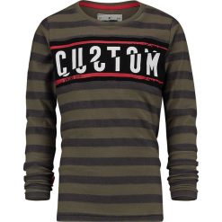 Koszulka "Jomero" w kolorze khaki. Brązowe t-shirty chłopięce Vingino, w paski, z bawełny, bez rękawów. W wyprzedaży za 75,95 zł.