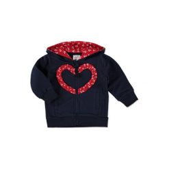 Bluzy niemowlęce: PINK OR BLUE Bluza z kapturem marine