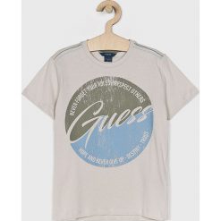 Guess Jeans - T-shirt dziecięcy 118-175 cm. T-shirty chłopięce Guess Jeans, z nadrukiem, z bawełny, bez rękawów. W wyprzedaży za 59,90 zł.