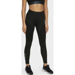 Legginsy do biegania damskie. Legginsy sportowe damskie s, z nadrukiem, z dzianiny, z podwyższonym stanem, do biegania. Za 229,99 zł.
