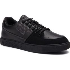 Sneakersy VERSACE JEANS COUTURE - E0YUBSF4 71191 899. Czarne sneakersy męskie Versace Jeans Couture, bez wzorów, z jeansu, bez zapięcia. Za 629,00 zł.