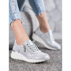 SkÓrzane sneakersy z suwakiem vinceza. Sneakersy damskie Vinceza, ze skóry. Za 169,00 zł.