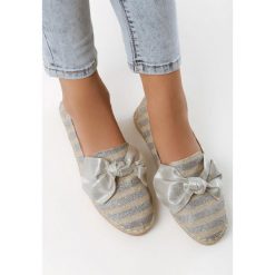 Srebrne Espadryle Sport. Szare buty sportowe damskie Born2be, z aplikacjami, sportowe. Za 69,99 zł.