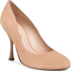 Szpilki SOLO FEMME - 98501-01-I57/000-04-00 Beż. Brązowe półbuty damskie Solo Femme, bez wzorów, ze skóry, bez obcasa, na szpilce, bez zapięcia. W wyprzedaży za 219,00 zł.