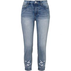 Cellbes Dżinsy ciemnoniebieski denim female niebieski 42. Niebieskie jeansy damskie Cellbes, z haftami, z denimu. W wyprzedaży za 119,00 zł.